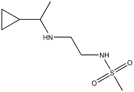 N-{2-[(1-cyclopropylethyl)amino]ethyl}methanesulfonamide Struktur