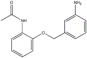 N-{2-[(3-aminophenyl)methoxy]phenyl}acetamide Struktur