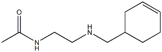 N-{2-[(cyclohex-3-en-1-ylmethyl)amino]ethyl}acetamide Struktur