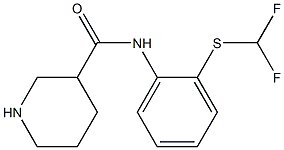 N-{2-[(difluoromethyl)sulfanyl]phenyl}piperidine-3-carboxamide Struktur