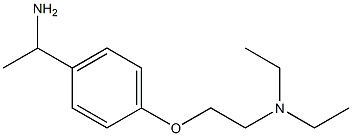 N-{2-[4-(1-aminoethyl)phenoxy]ethyl}-N,N-diethylamine Struktur