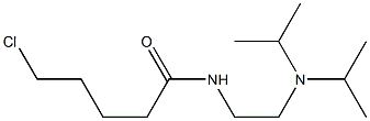 N-{2-[bis(propan-2-yl)amino]ethyl}-5-chloropentanamide Struktur