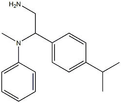 N-{2-amino-1-[4-(propan-2-yl)phenyl]ethyl}-N-methylaniline Struktur