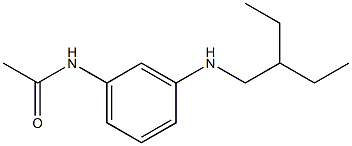 N-{3-[(2-ethylbutyl)amino]phenyl}acetamide Struktur