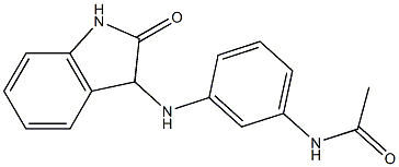 N-{3-[(2-oxo-2,3-dihydro-1H-indol-3-yl)amino]phenyl}acetamide Struktur