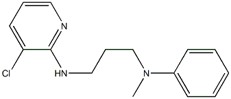 N-{3-[(3-chloropyridin-2-yl)amino]propyl}-N-methylaniline Struktur