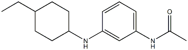 N-{3-[(4-ethylcyclohexyl)amino]phenyl}acetamide Struktur