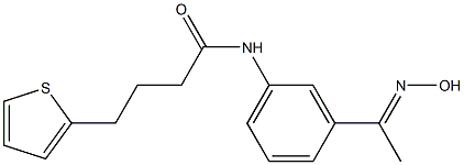 N-{3-[1-(hydroxyimino)ethyl]phenyl}-4-(thiophen-2-yl)butanamide Struktur