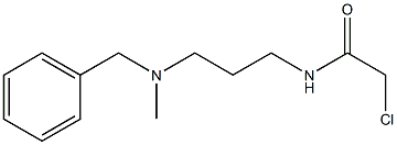 N-{3-[benzyl(methyl)amino]propyl}-2-chloroacetamide Struktur