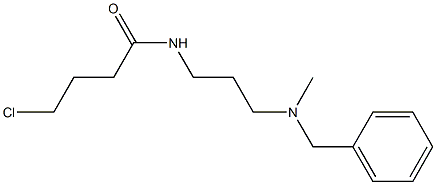 N-{3-[benzyl(methyl)amino]propyl}-4-chlorobutanamide Struktur