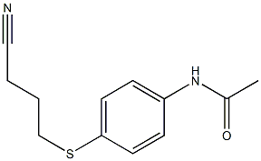 N-{4-[(3-cyanopropyl)sulfanyl]phenyl}acetamide Struktur