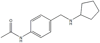 N-{4-[(cyclopentylamino)methyl]phenyl}acetamide Struktur