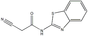 N-1,3-benzothiazol-2-yl-2-cyanoacetamide Struktur