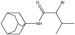 N-1-adamantyl-2-bromo-3-methylbutanamide Struktur