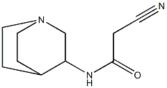 N-1-azabicyclo[2.2.2]oct-3-yl-2-cyanoacetamide Struktur