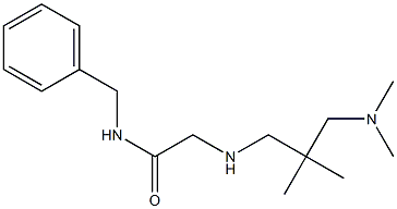 N-benzyl-2-({2-[(dimethylamino)methyl]-2-methylpropyl}amino)acetamide Struktur