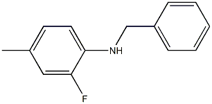 N-benzyl-2-fluoro-4-methylaniline Struktur