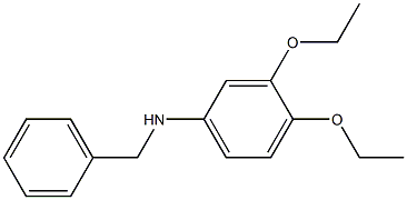 N-benzyl-3,4-diethoxyaniline Struktur