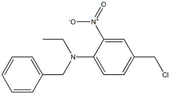 N-benzyl-4-(chloromethyl)-N-ethyl-2-nitroaniline Struktur