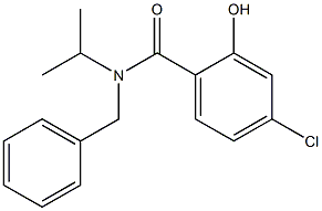 N-benzyl-4-chloro-2-hydroxy-N-(propan-2-yl)benzamide Struktur