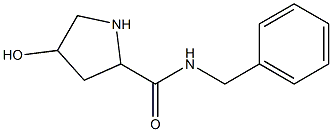 N-benzyl-4-hydroxypyrrolidine-2-carboxamide Struktur