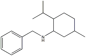 N-benzyl-5-methyl-2-(propan-2-yl)cyclohexan-1-amine Struktur