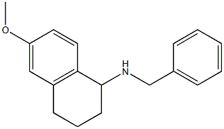 N-benzyl-6-methoxy-1,2,3,4-tetrahydronaphthalen-1-amine Struktur