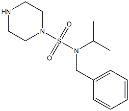 N-benzyl-N-(propan-2-yl)piperazine-1-sulfonamide Struktur