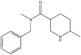 N-benzyl-N,6-dimethylpiperidine-3-carboxamide Struktur