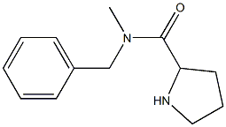 N-benzyl-N-methylpyrrolidine-2-carboxamide Struktur