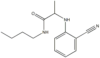 N-butyl-2-[(2-cyanophenyl)amino]propanamide Struktur