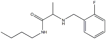 N-butyl-2-{[(2-fluorophenyl)methyl]amino}propanamide Struktur