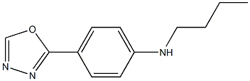 N-butyl-4-(1,3,4-oxadiazol-2-yl)aniline Struktur