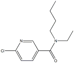 N-butyl-6-chloro-N-ethylpyridine-3-carboxamide Struktur