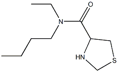 N-butyl-N-ethyl-1,3-thiazolidine-4-carboxamide Struktur