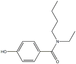 N-butyl-N-ethyl-4-hydroxybenzamide Struktur