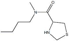 N-butyl-N-methyl-1,3-thiazolidine-4-carboxamide Struktur