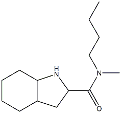 N-butyl-N-methyloctahydro-1H-indole-2-carboxamide Struktur