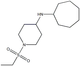 N-cycloheptyl-1-(ethanesulfonyl)piperidin-4-amine Struktur