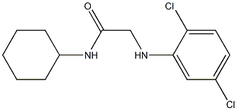 N-cyclohexyl-2-[(2,5-dichlorophenyl)amino]acetamide Struktur