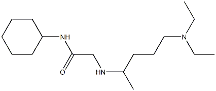 N-cyclohexyl-2-{[5-(diethylamino)pentan-2-yl]amino}acetamide Struktur