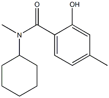 N-cyclohexyl-2-hydroxy-N,4-dimethylbenzamide Struktur