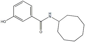 N-cyclooctyl-3-hydroxybenzamide Struktur