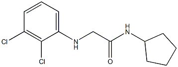 N-cyclopentyl-2-[(2,3-dichlorophenyl)amino]acetamide Struktur