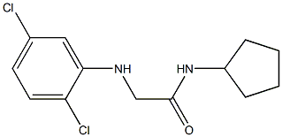 N-cyclopentyl-2-[(2,5-dichlorophenyl)amino]acetamide Struktur