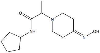 N-cyclopentyl-2-[4-(hydroxyimino)piperidin-1-yl]propanamide Struktur