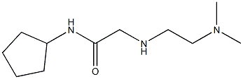 N-cyclopentyl-2-{[2-(dimethylamino)ethyl]amino}acetamide Struktur