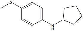 N-cyclopentyl-4-(methylsulfanyl)aniline Struktur