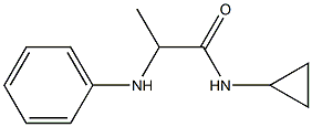 N-cyclopropyl-2-(phenylamino)propanamide Struktur