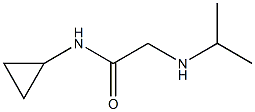 N-cyclopropyl-2-(propan-2-ylamino)acetamide Struktur